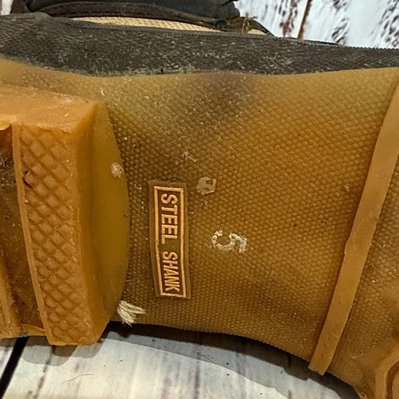 Kids' Tan and Brown Outdoor Boots - Picture 7 of 7